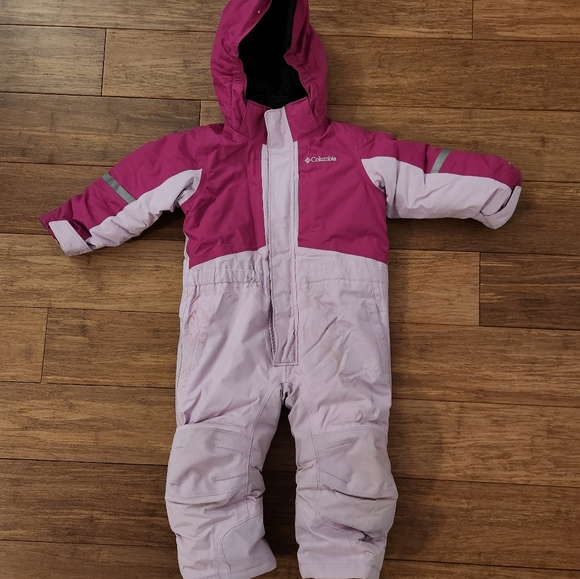 Columbia Kids' Buga II Snowsuit - Size 2T - Fuchsia - Picture 3 of 7